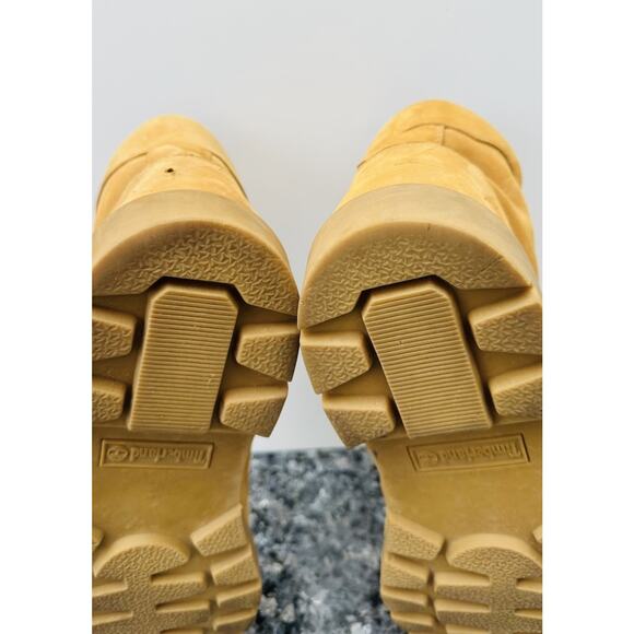 Timberland 19079 Leather Round Toe Lace Up Ankle Work Mens Boots Size 11 Wheat main image 11